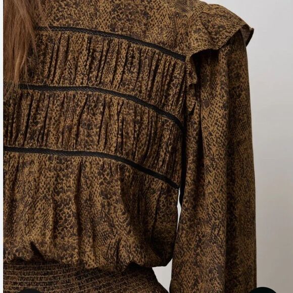 RAILS Faren SepiaPython Dress. Size M - Picture 6 of 6